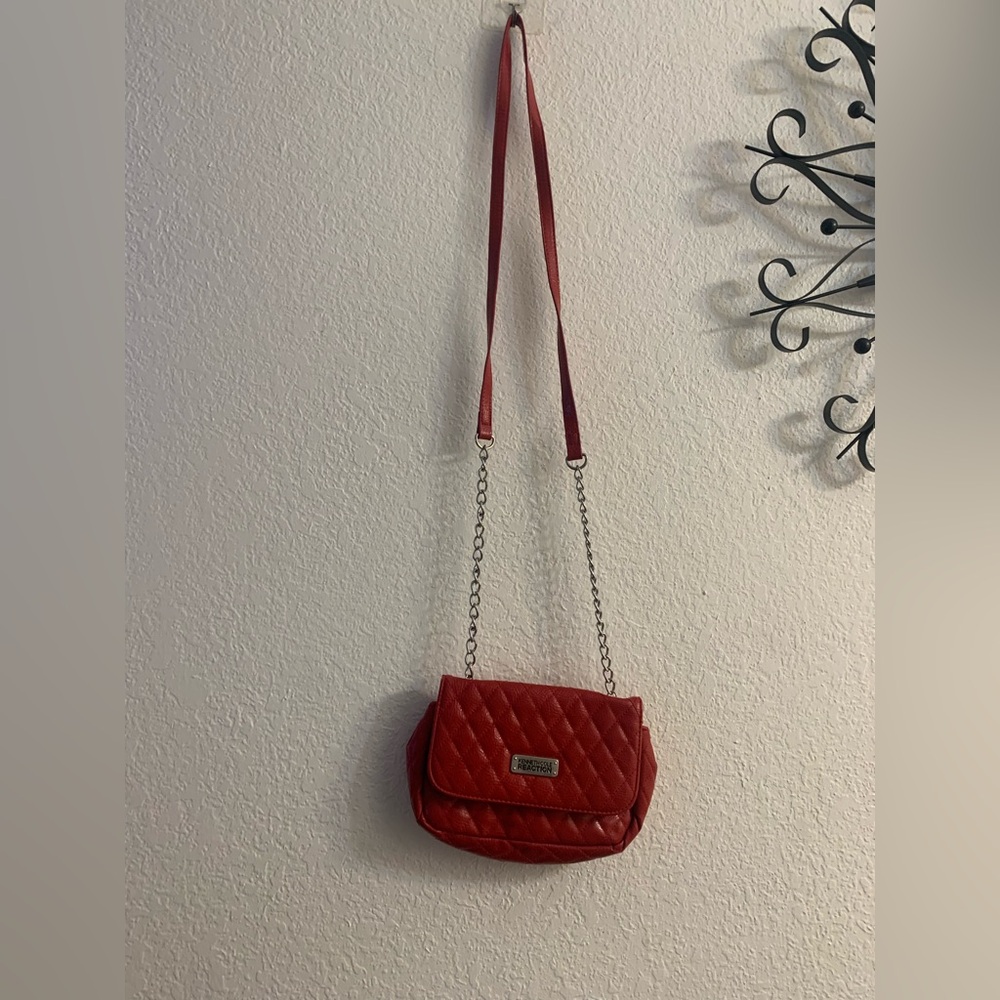 Kenneth Cole Reaction Red Quilted crossbody bag